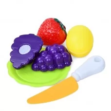Игрушечные продукты BabyToys 601-2 на липучке, фрукты и ягоды