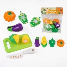 Іграшкові продукти на липучках BabyToys 625-11 з дошкою та ножем Іграшкові продукти на липучках BabyToys 625-11 з дошкою та ножем