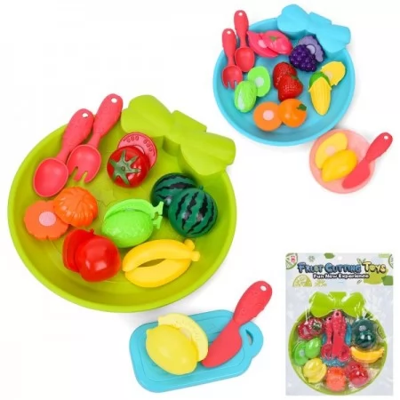 Игровой набор продуктов BabyToys 1015-23-24 на липучке с фруктами