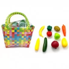 Іграшкові овочі та фрукти BabyToys 1297B у сітці