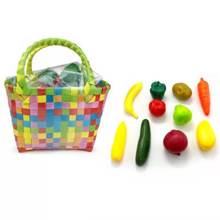 Іграшкові овочі та фрукти BabyToys 1297B у сітці