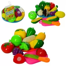 Игрушечные продукты на липучке BabyToys овощи фрукты 11 предметов Игрушечные продукты на липучке BabyToys овощи фрукты 11 предметов