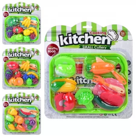 Игрушечный поднос с продуктами на липучках BabyToys 929-1-2-3-5