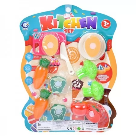 Игрушечные овощи на липучке BabyToys с доской и ножом