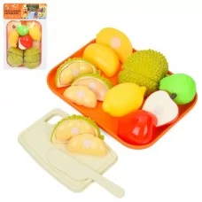 Игровой набор BabyToys W8008 фрукты на липучке с подносом и ножом Игровой набор BabyToys W8008 фрукты на липучке с подносом и ножом