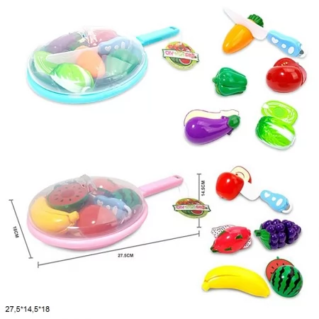 Іграшковий набір для нарізування овочів BabyToys 848-17A/C пластиковий