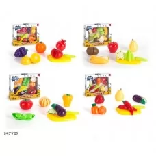 Игрушечная нарезка овощей и фруктов BabyToys BC8024 для девочек