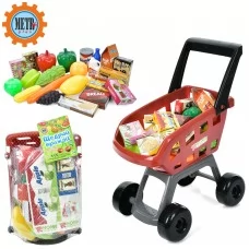 Игровая тележка для супермаркета BabyToys 668-130C1 пластик
