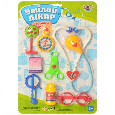 Ігровий набір лікаря BabyToys 3133 зі стетоскопом 8 предметів