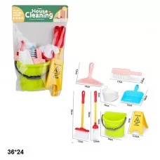 Ігровий набір для прибирання BabyToys 055-2 у відрі пластиковий
