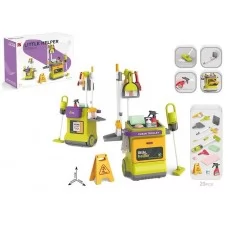 Игровой набор для уборки BabyToys 667-64 с пылососом 20 предметов Игровой набор для уборки BabyToys 667-64 с пылососом 20 предметов