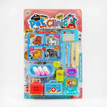 Игровой набор ветеринарная клиника 666-51 с 4 животными