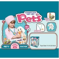 Игровой набор ветеринара BabyToys 661-213 13 предметов песик Игровой набор ветеринара BabyToys 661-213 13 предметов песик