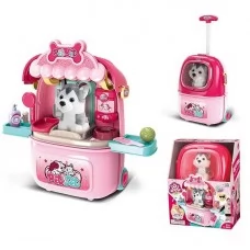 Дитяча іграшка валіза з улюбленцем Грумінг салон BabyToys для дівчаток Дитяча іграшка валіза з улюбленцем Грумінг салон BabyToys для дівчаток