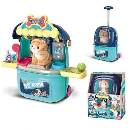 Игрушка-чемодан BabyToys Груминг салон с аксессуарами для девочек