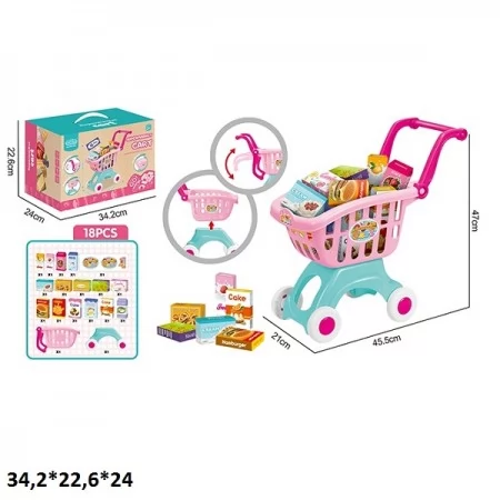 Візок 623-404 з продуктами кор.34,2*22,6*24
