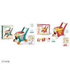 Игровая тележка супермаркета BabyToys PH-98/99 с продуктами