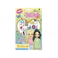 Набор наклеек на тело Summer Besties 961010, 24 см, временные татуировки, Besties Набор наклеек на тело Summer Besties 961010, 24 см, временные татуировки, Besties