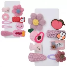 Заколки для волос BabyToys A0330-31 набор 8 штук разных цветов