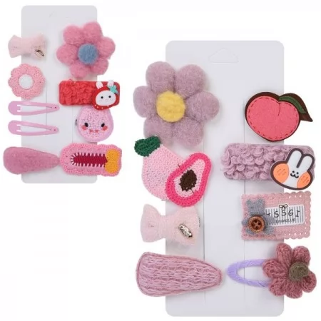 Заколки для волос BabyToys A0330-31 набор 8 штук разных цветов