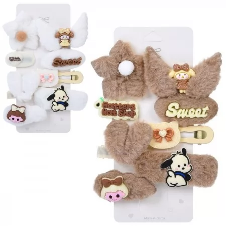 Заколки для волос BabyToys A0335-36 набор 8шт разные цвета