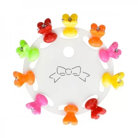 Заколки для волос девочкам BabyToys D6907-3, набор 10 шт, микс цветов