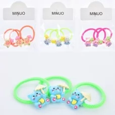 Резинки для волос для девочек BabyToys JD2611-7, набор 3 шт, микс видов