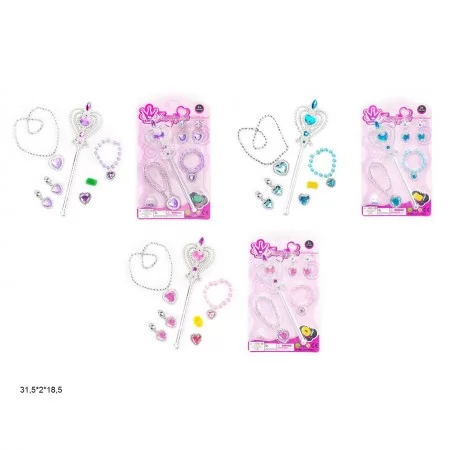 Дитяча бізутерія BabyToys 1003-2 набір з 6 прикрас різних кольорів