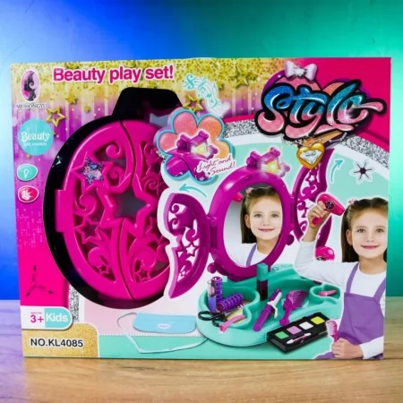 Туалетный столик трюмо BabyToys KL 4085 для девочек пластмассовый Туалетный столик трюмо BabyToys KL 4085 для девочек пластмассовый