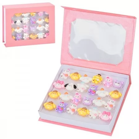 Детские кольца BabyToys пластиковые набор 24 штуки 10 видов