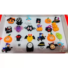Каблучка YG0565 Helloween/Хелловін, світло, на бат-ці(табл), 24шт(мікс видів) в дисплеї, 20,5-15-4см