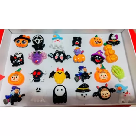 Каблучка YG0565 Helloween/Хелловін, світло, на бат-ці(табл), 24шт(мікс видів) в дисплеї, 20,5-15-4см