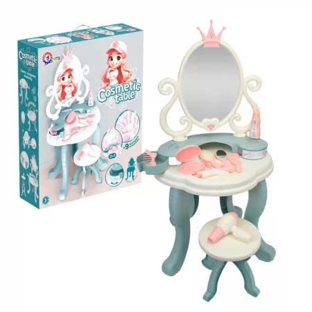 Косметичний столик 1638 "Technok Toys", дзеркало, табурет, аксесуари, в коробці