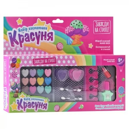 Косметика 335-01D-02D-03D набор для маникюра,тени,лак,помада,3 вида, в кор-ке Косметика 335-01D-02D-03D набор для маникюра,тени,лак,помада,3 вида, в кор-ке