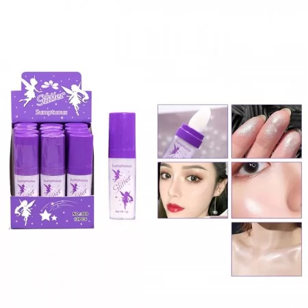 Набор детской косметики BabyToys 869 блеск и глиттер, колба 13,5 см, 12 штук