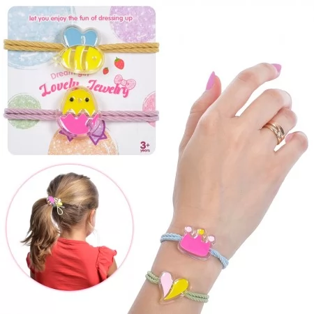 Резинки для волос девочкам BabyToys UT7001-2, 4 цвета, набор 50 шт