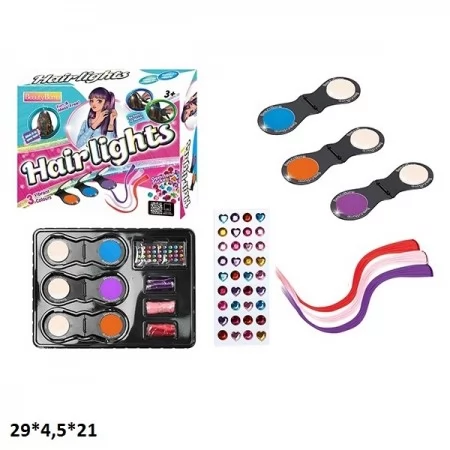 Мелки для волос BabyToys RY6306 разные цвета для девочек