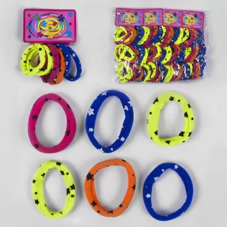 Резинки для волосся BabyToys 72 штуки різні кольори