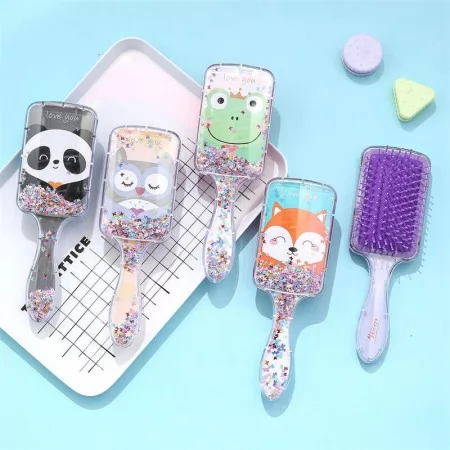 Набор расчесок для девочек BabyToys 4 вида микс цветов
