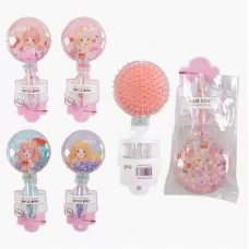 Щетка для волос BabyToys C71726 прозрачная с блестками микс Щетка для волос BabyToys C71726 прозрачная с блестками микс