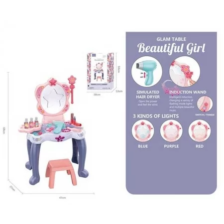 Трюмо для дівчинки BabyToys 661-134 зі світлом і звуком