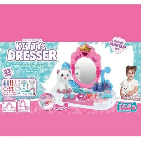 Туалетный столик для девочек BabyToys 661-3004 пластиковый