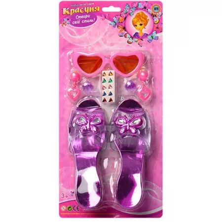 Туфельки для дівчаток BabyToys M 0303 з аксесуарами 18см