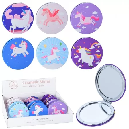 Карманное зеркальце для девочек BabyToys MOR-4, 7 см, микс видов