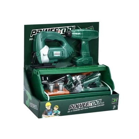 Набор инструментов игровой 7922LB-C, 32 см, с электролобзиком, BabyToys Набор инструментов игровой 7922LB-C, 32 см, с электролобзиком, BabyToys