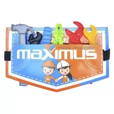 Набор игрушечных инструментов на ремешке Веселый мастер Maximus 5118 Набор игрушечных инструментов на ремешке Веселый мастер Maximus 5118