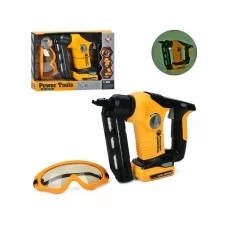 Пистолет строительный игрушечный T016B, 27 см, светящийся, с очками, BabyToys