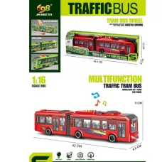 Автобус JS163A інерція, 40см, 1:16, звук, світло, відчиняються двері, на бат-ці(табл), в коробці, 44-12.5-8.5см