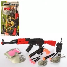 Военный набор игрушек BabyToys 109-1 с автоматом и пулями-присосками