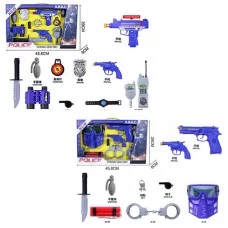 Поліцейський набір BabyToys JC009-10 з пістолетом та аксесуарами Поліцейський набір BabyToys JC009-10 з пістолетом та аксесуарами